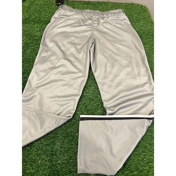 New‎ Balance Baseball Pants 36x33 Gray Piped Joggers Sweatpants [Tag size = 38] - Picture 4 of 10